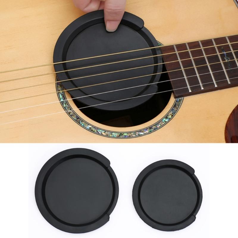 Silicones Acoustic Guitar Soundhole Protectors Anti Howling Design Dust Moisture Barrier Hassle Free Installation