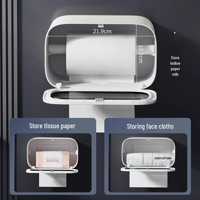Wall-Mounted Tissue Paper Holder for Bathroom