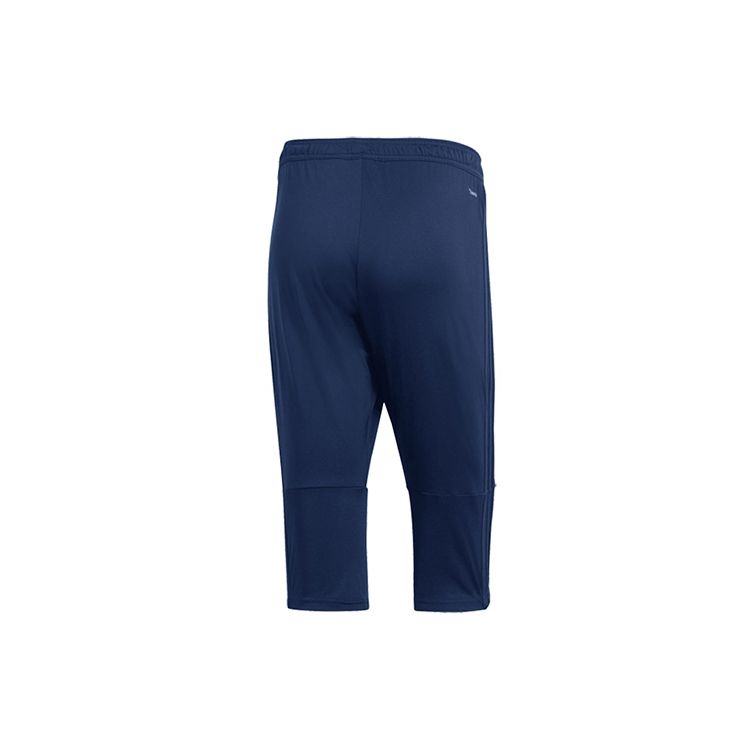 Adidas Soccer Training Running Three-Quarter Pants Men Bottoms Blue CV8240
