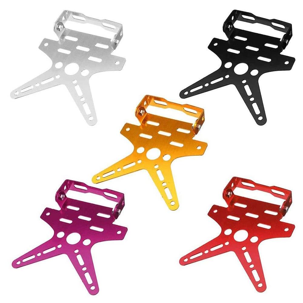 Uniwersalny Uchwyt Tablicy Rejestracyjnej Motocykla Mocowanie Wspornik Motocykl Terenowy Osłona Tablicy Rejestracyjnej Stop Aluminium