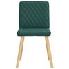 VidaXL Chaises à manger lot de 2 vert foncé tissu, chaise, chaise de salon, chaise d'accent, chaise de cuisine, siège de 4101126