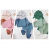 Children's Color Block Hoodie & Sweatshirt Set - Boys & Girls Autumn/Winter Casual Sport Outfit
