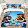 3pcs Ice Age Continental Drift Movie Characters Quilt Cover Set, Soft and Cozy Bedroom, Guest Room and Dorm Decorative Bedding 3-Piece Set 1