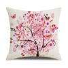 New Household Products Oil Painting Love Tree Linen Pillowcase Gift Sofa Bedroom Cushion Waist Pillowcase