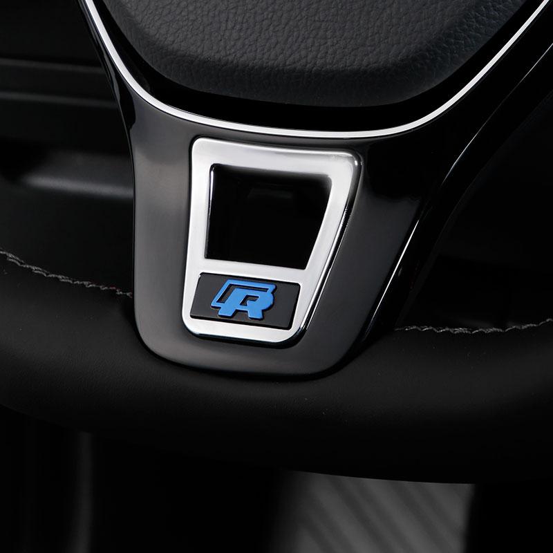 2026 Nouveauté pour VW : Autocollant de volant avec logo R Line R pour Volkswagen Polo GTI, Golf, Passat, Jetta et Santana