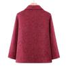 Mid-Aged & Elderly Women's Embroidered Lapel Autumn Jacket