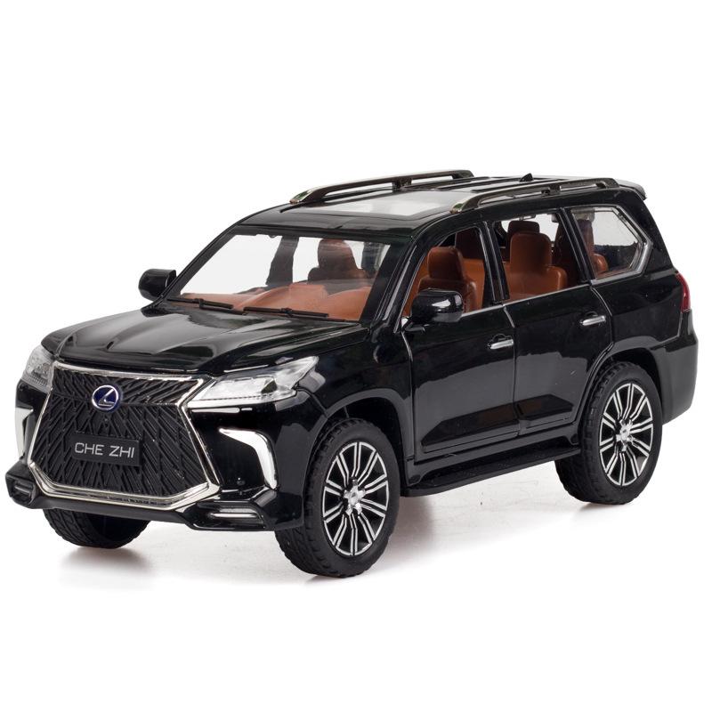 AAPB1 1/24 Lexus LX570 SUV Alloy Car Model Diecasts Metal Off-road Vehicles Car Model Simulation Sound and Light Kids Toys Gift