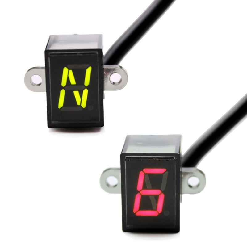Nuoxintr 6 Speed Black Universal Motorcycle For Digital Display Led Motocross Off-road Moto Light Neutral Gear Indicator Monitor