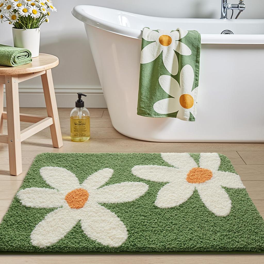Modern Bathroom Carpet Soft Water Absorbing Shower Bathtub Mat Living Room Bedroom Floor Mat Home Decoration