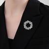 Wreath Enamel Brooch Sturdy Alloy Colorful Flower Lapel Pin Badge for Trendy Women Backpack Clothing and Hat Accessories