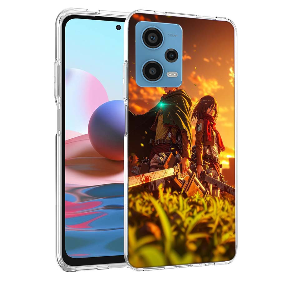 

Чехол для телефона с персонажем МИКАСА для Redmi Note 13 12 14 15 Pro Plus 13R 11 11T 11E 11S 10 Pro 10S 9 9S Чехол Cell Clear TPU Capa Cas Note 12 Pro Plus