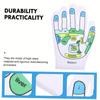 Acupressure Reflexology Gloves Socks Set Massage With Point Massager Tools Hand Spa Reflexology Sock Five Toe Separate Socks