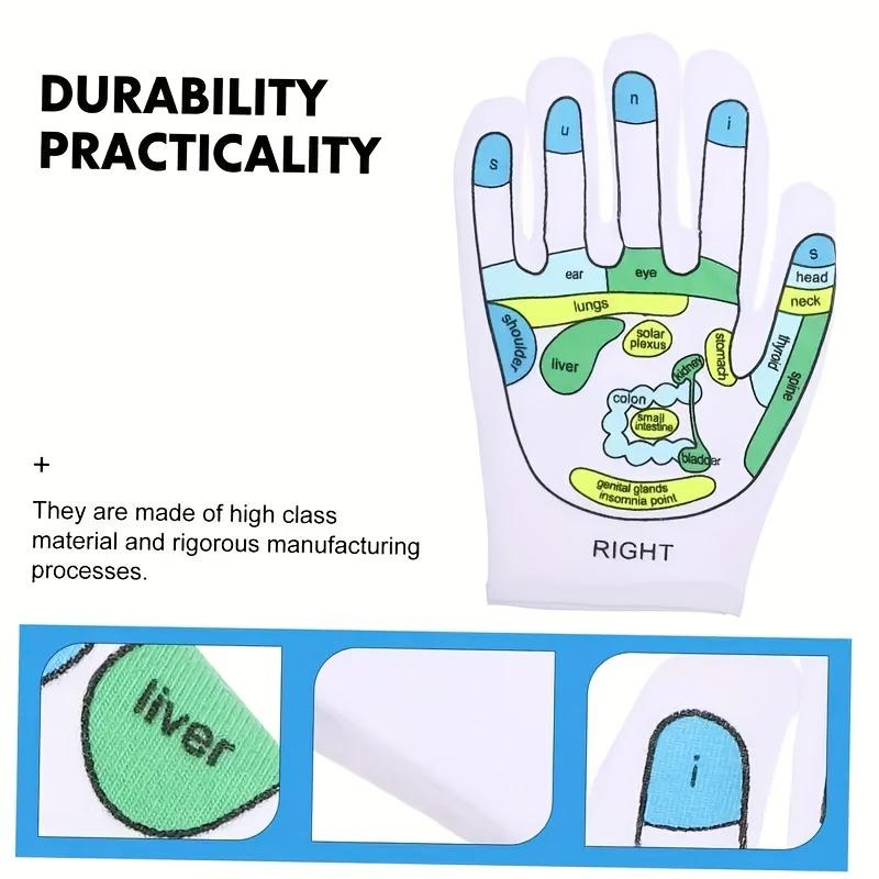 Acupressure Reflexology Gloves Socks Set Massage With Point Massager Tools Hand Spa Reflexology Sock Five Toe Separate Socks