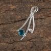 Apatite Gemstone Jewelry Pendant, 925 Sterling Silver Jewelry, Beautiful Meditation Pendant For Wedding Gift