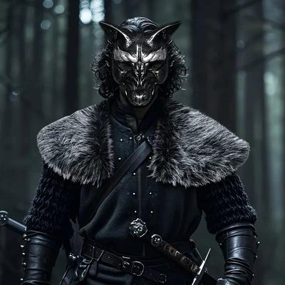 2025 Winter Fur Collar Faux Medieval Warrior Viking Fur Scarf Shawl Man Halloween Cosplay Faux Fur Scarf Costume