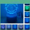 3d Acrylic Led Night Light Football Club Lamp 7 Colours Usb Power Convenient Gift