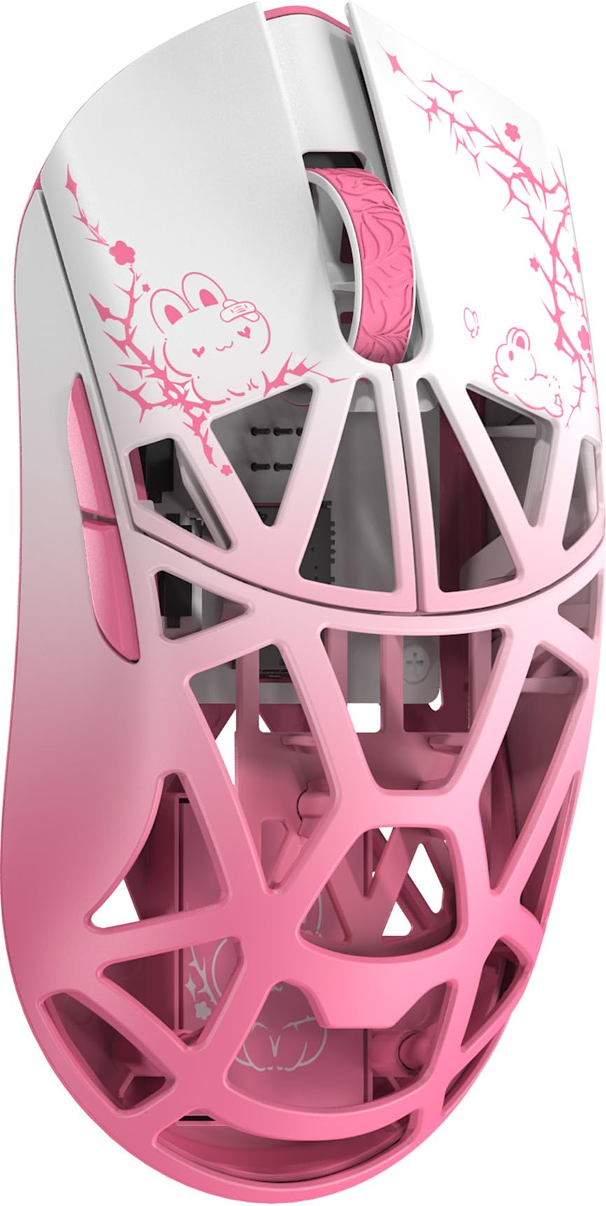 

Бездротова ігрова миша WLMOUSE Beast X Mini Pro без бічних кнопок, амбідекстральна, частота опитування 8 кГц, магнієвий сплав, 36 г, сенсор PAW3950HS, японські рожеві кролячі отвори,