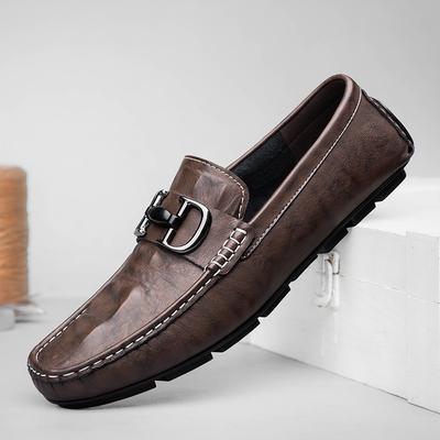 Mode Herren Laufschuhe Mokassins Echtes Leder Herren Slipper Handgefertigt Slip-on Schuhe Klassische Businessschuhe Atmungsaktive Herren Flats