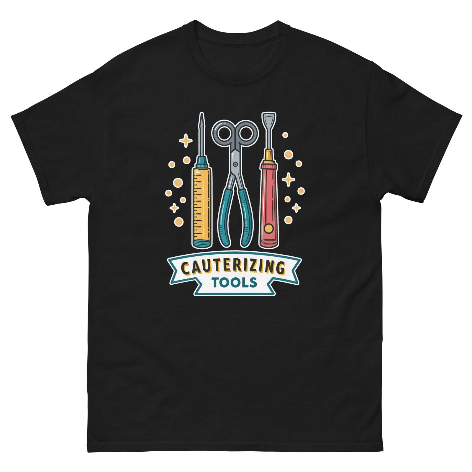 Прижигающие инструменты Больница Здоровье Медицинская Безопасность Футболка 3XL