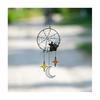Creative Wind Chimes Home Holiday Party Decors Halloween Decorations Gothic Bat Moon Star Hanging Ornament Window Wall Pendants
