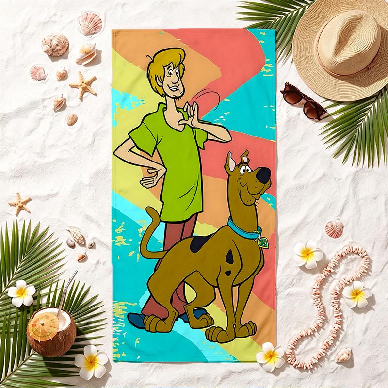 Scooby-Doo Soft Beach Towel Stylish Beach Pool Towel for Summer Seaside Vacation Travel