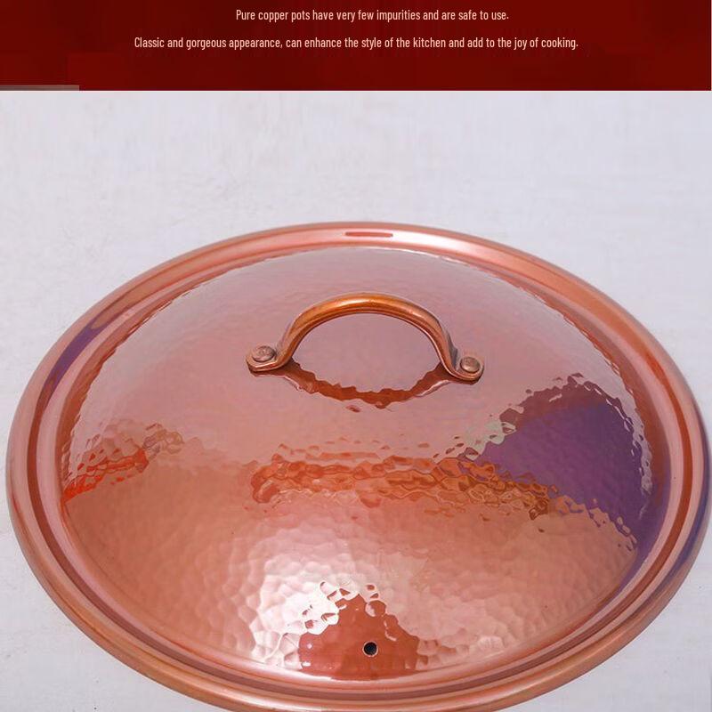 Handgefertigter gehämmertes Kupfertopf im japanischen Stil