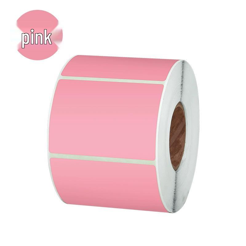 Custom Waterproof Multi-Color Thermal Paper Label: Oil-Proof, Self-Adhesive & Barcode-Ready