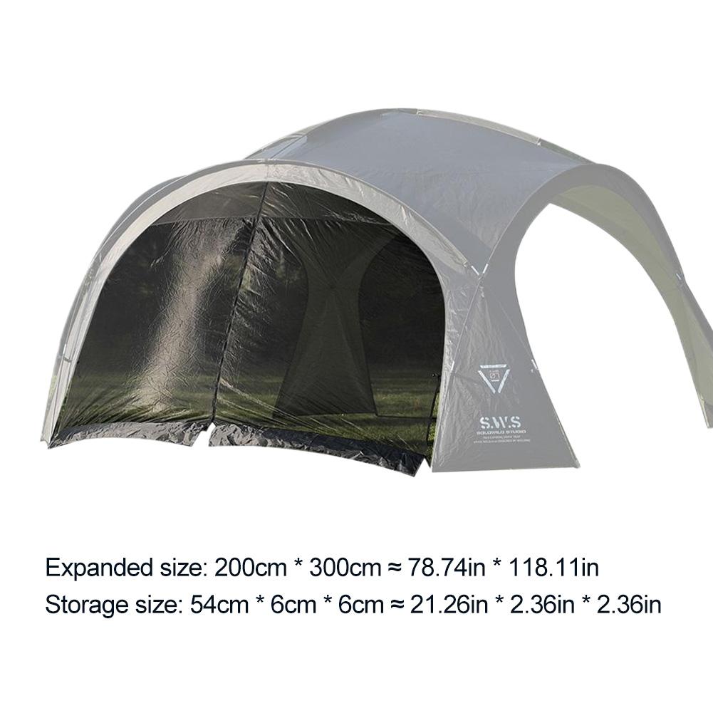 

Silver Coated Sunshade Canopy UV Resistant Camping Dome Tent PU3000MM Waterproof for Outdoor Backyard BBQ