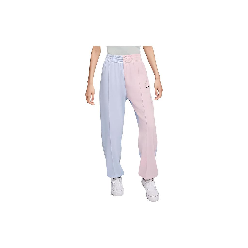 Nike Sportovní oblečení NSW Color Block Elastický pas Manžetové fleecové tepláky Dámské tepláky Cukrová makronka DA0979-407