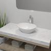 Day and Night - Day and Night Bathroom Sink with White Oval Ceramic Mixer Tap