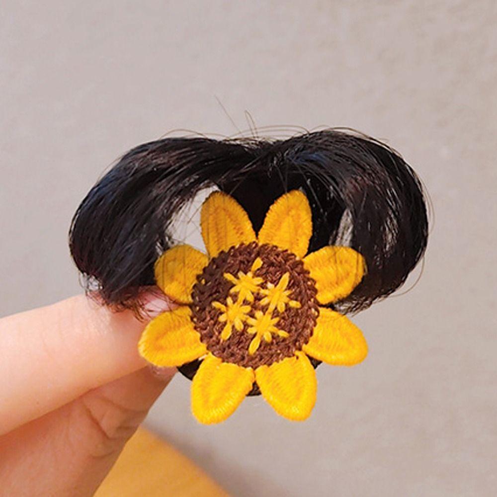 Funny Kids Wig Hairpin Headdress Flower Bow Hair Clip Headwear Baby Girl Hair Clip  Newborn