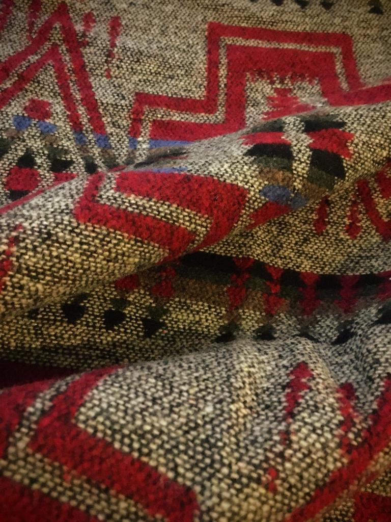 Jacquard Thick Fabric Ortega Pattern Native American Pattern Fabric Fabric Scraps Denim Remake Interior Handmade Voice Foundation of Indigenous