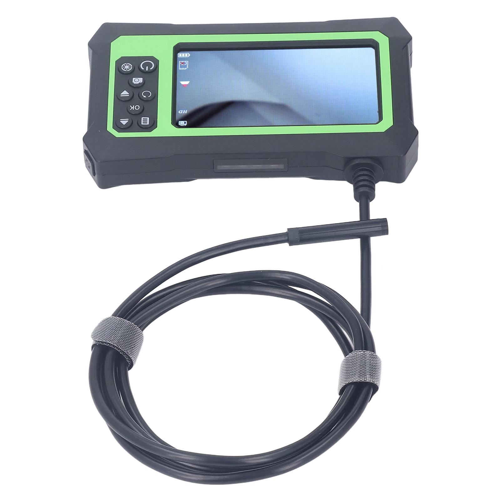 Endoscope Camera IP67 Waterproof 4.3in 8mm Lens 1080P Bending Borescope for Maintenance