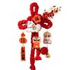 New 2026 New Year Pendant Year Of The Horse Red Lucky Flower Pendant Entrance Door Decor For Living Room