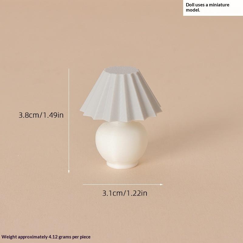 Miniatur-Falten-Tischlampe Puppenhauszubehör 1:12er Maßstab Mini Schreibtischlampe für Puppenhaus Schlafzimmer Wohnzimmer Dekoration