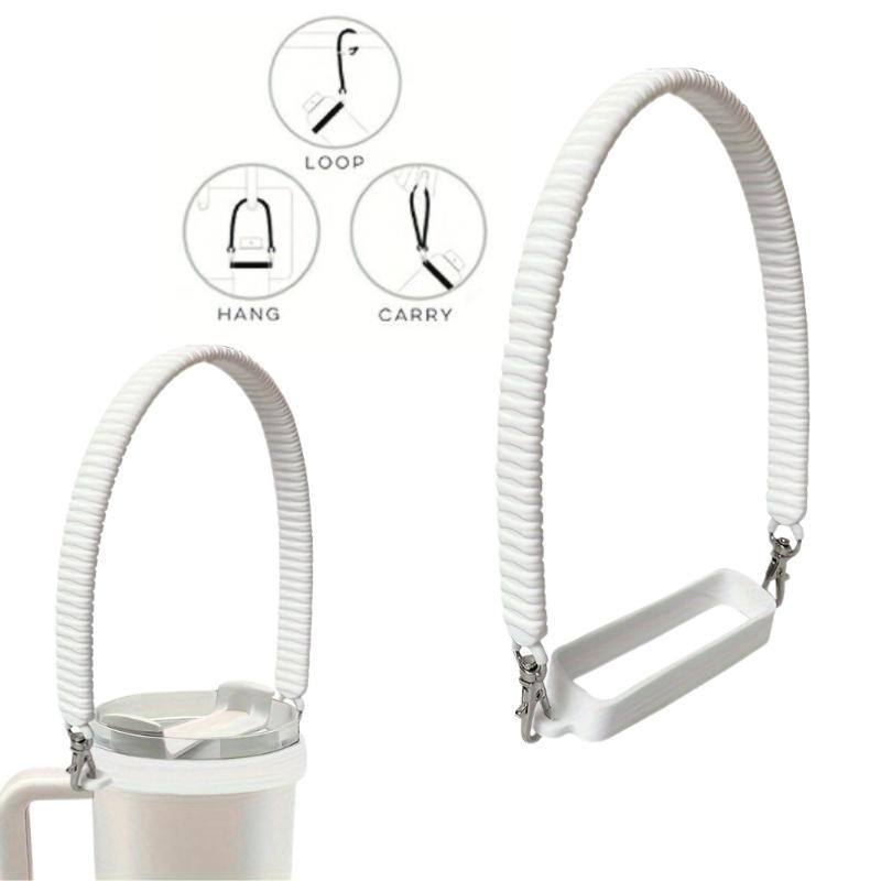 Gradient Color Water Bottle Handle Sling Strap Soft Silicone Water Cup Hanging Rope Sleeve For Most 8-40Oz Bottles Accessories