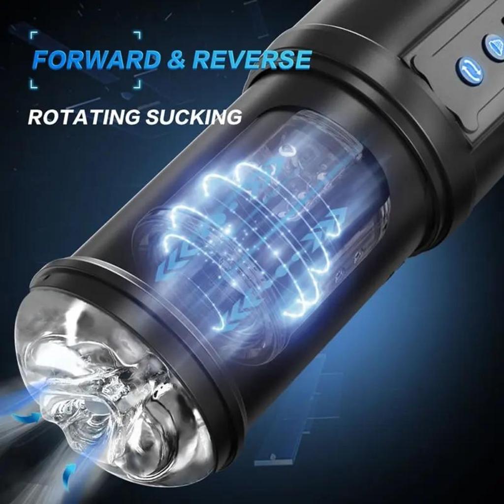 Masturbators Cup Automatic Male Masturbator Cup Telescoping Rotating Sex Toys Pocket Pussy Penis Stimulator Male Masturbation