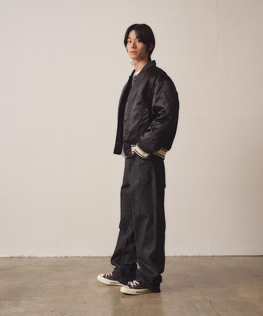 Ezio Satin Soft Glossy Varsity Jumper