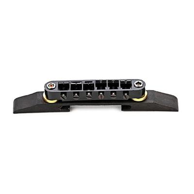 Guitar Roller Saddle Bridge Replacement Part with Rosewood Base