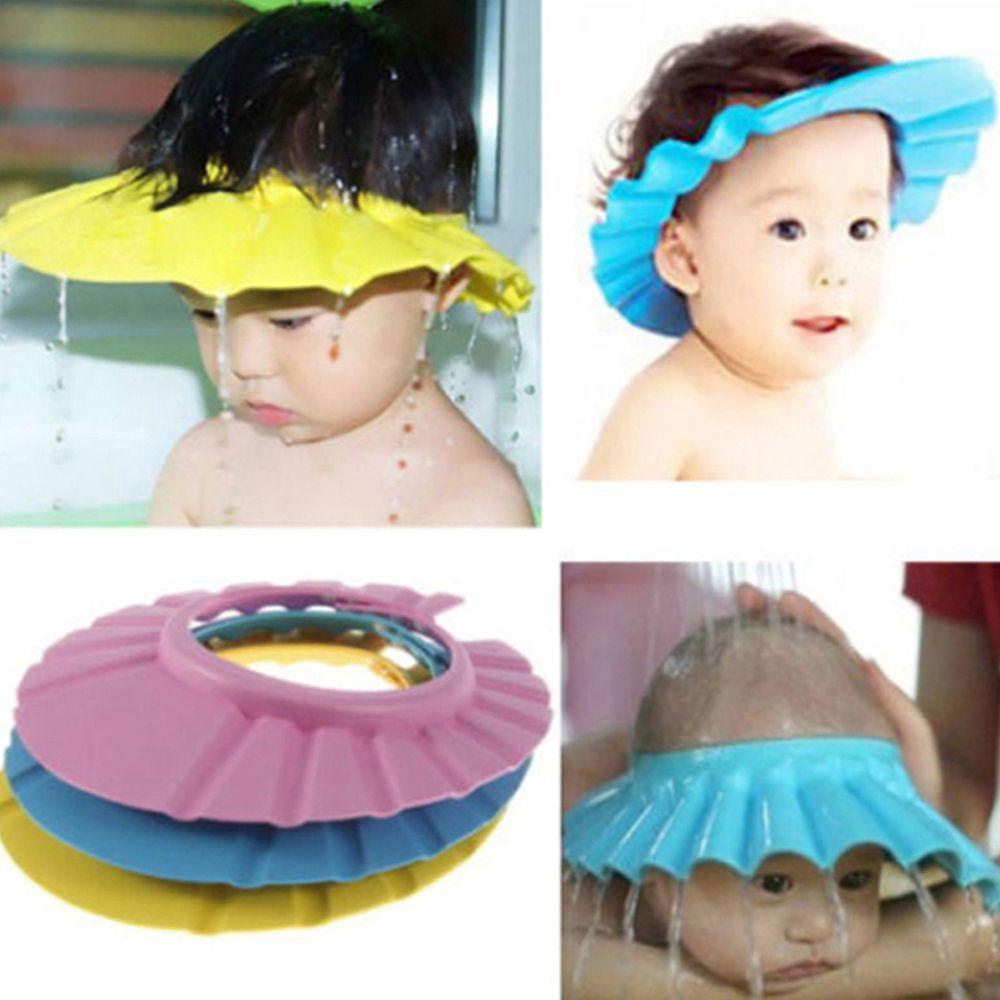 Adjustable Kids Shampoo Baby Wash Hair Shield Hat Shower Cap Bathing