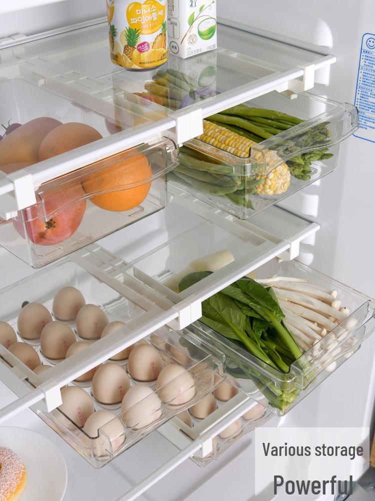 Egg Box Pull-Out Fresh-Keeping Refrigerator Organizer