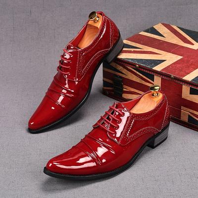 New Men's Charm Pointed Patent Leather Oxford Flats Casual Shoes Male Homecoming Wedding Dress Prom Zapatillas Hombre