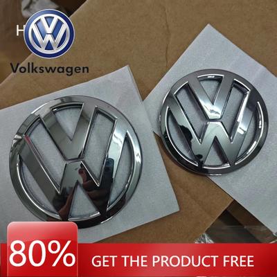 W125For 2Pcs Car Front Radiator Grille Emblem 1K8853600 Rear Trunk Lid Badge H9307 Car Emblem For Volkswagen VW Scirocco