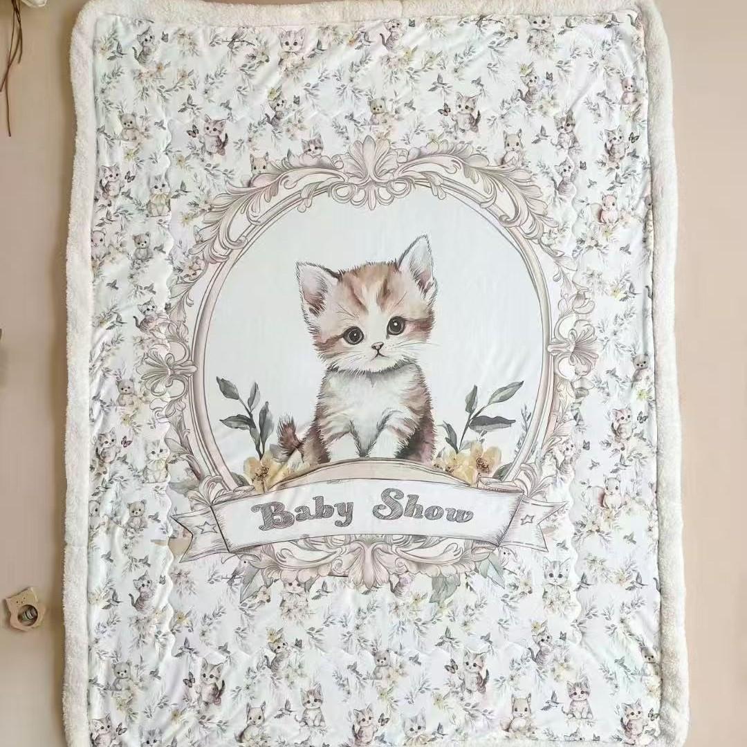 

Newborn Soft Cotton & Silk Flannel Air Conditioning Quilt - Pure Cotton Class A for Spring/Summer 120x150 cm