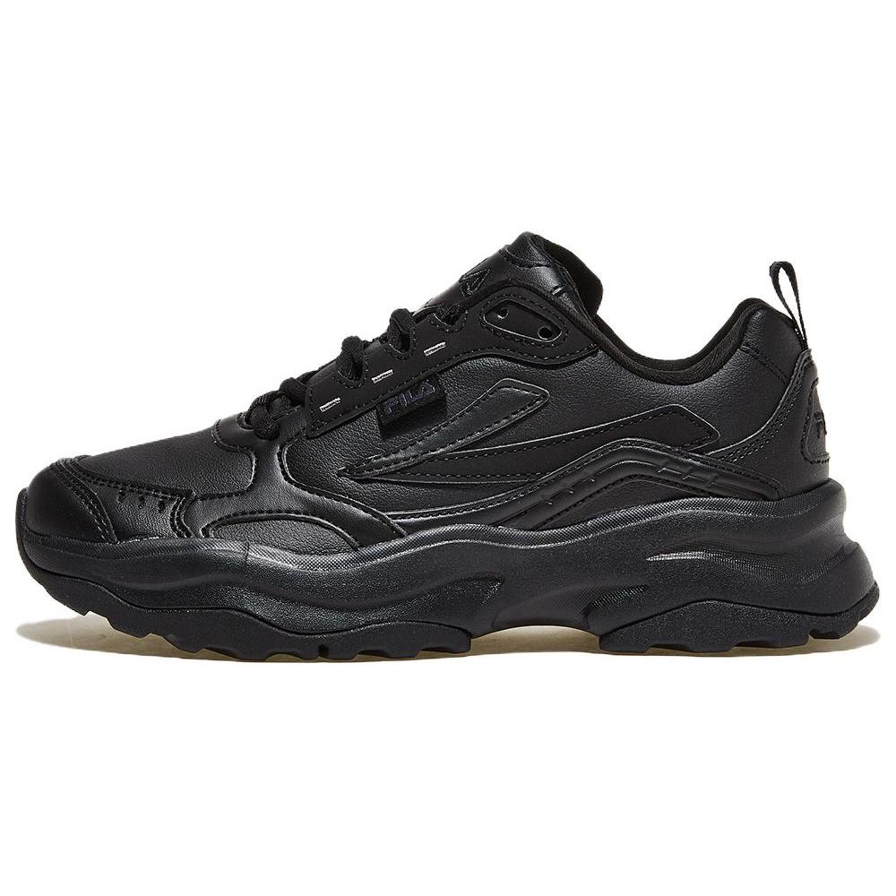 

FILA Wood Block Abrasion Resistant Breathable Low top Running Shoes Unisex Black Korean Style 1RM02259E_001 230