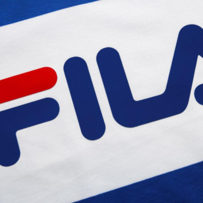 FILA T Shirts Unisex Blue Crew Neck Moderate Straight Fit T11W121102FNV