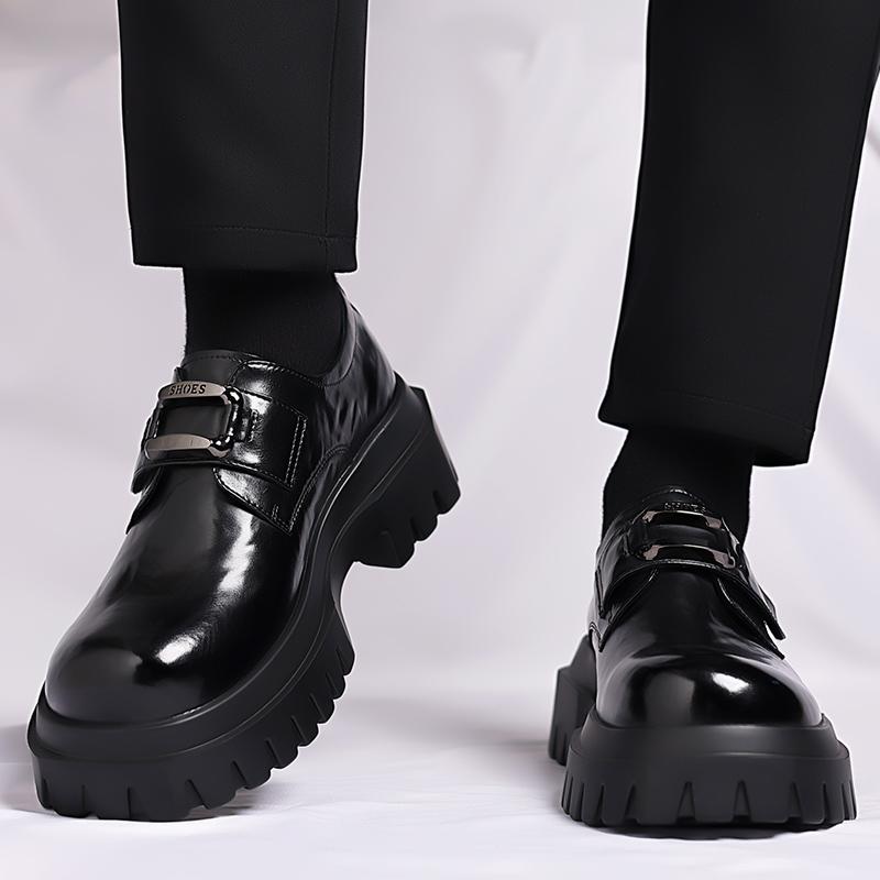 Mode Derby Business Herren Lederschuhe Retro Britischer Stil Design Mode Party Täglich Büro Dicksohlige Heißverkaufende Schuhe Neu