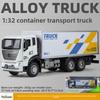Model Alloy Children Truck Toy With Doors And Inertia Control For Decor Playroom