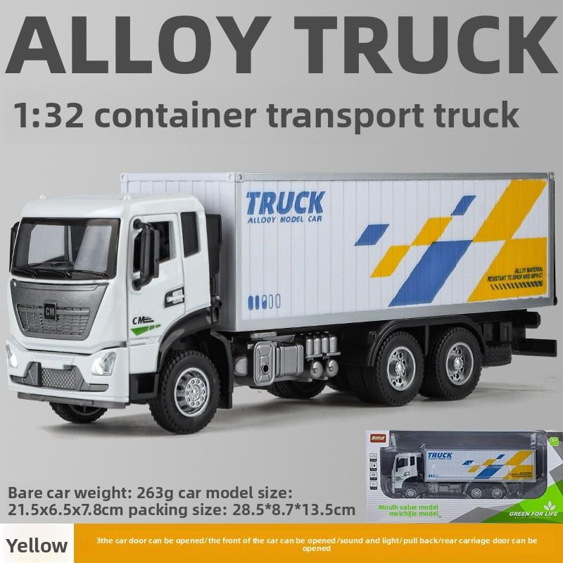 Model Alloy Children Truck Toy With Doors And Inertia Control For Decor Playroom