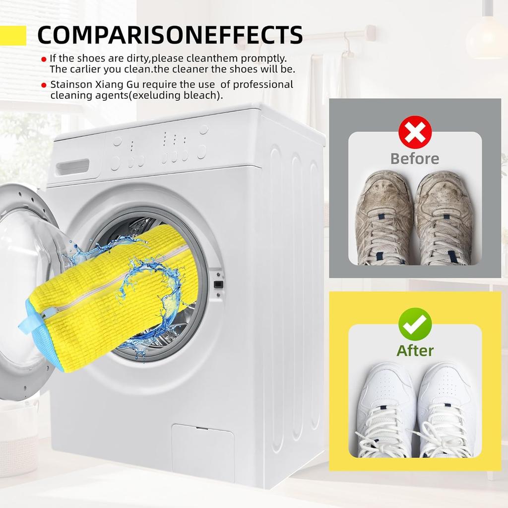 Shoe Washing Machine Bag: Shoe Bag for Washing Machine - Reusable Shoe Cleaning Bag for Sneaker Tennis Shoes Unstain